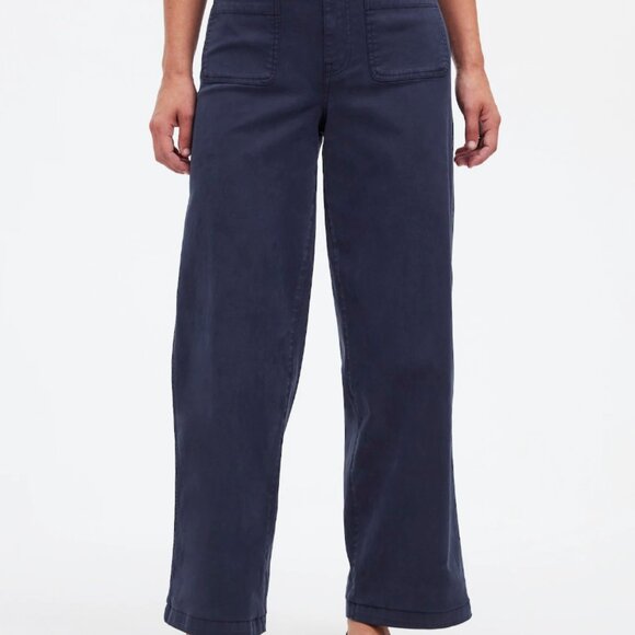 NWT Madewell The Petite Emmett Wide-Leg Pant: Patch Pocket Edition - Picture 2 of 5